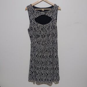 Keyhole Black Lace Dress